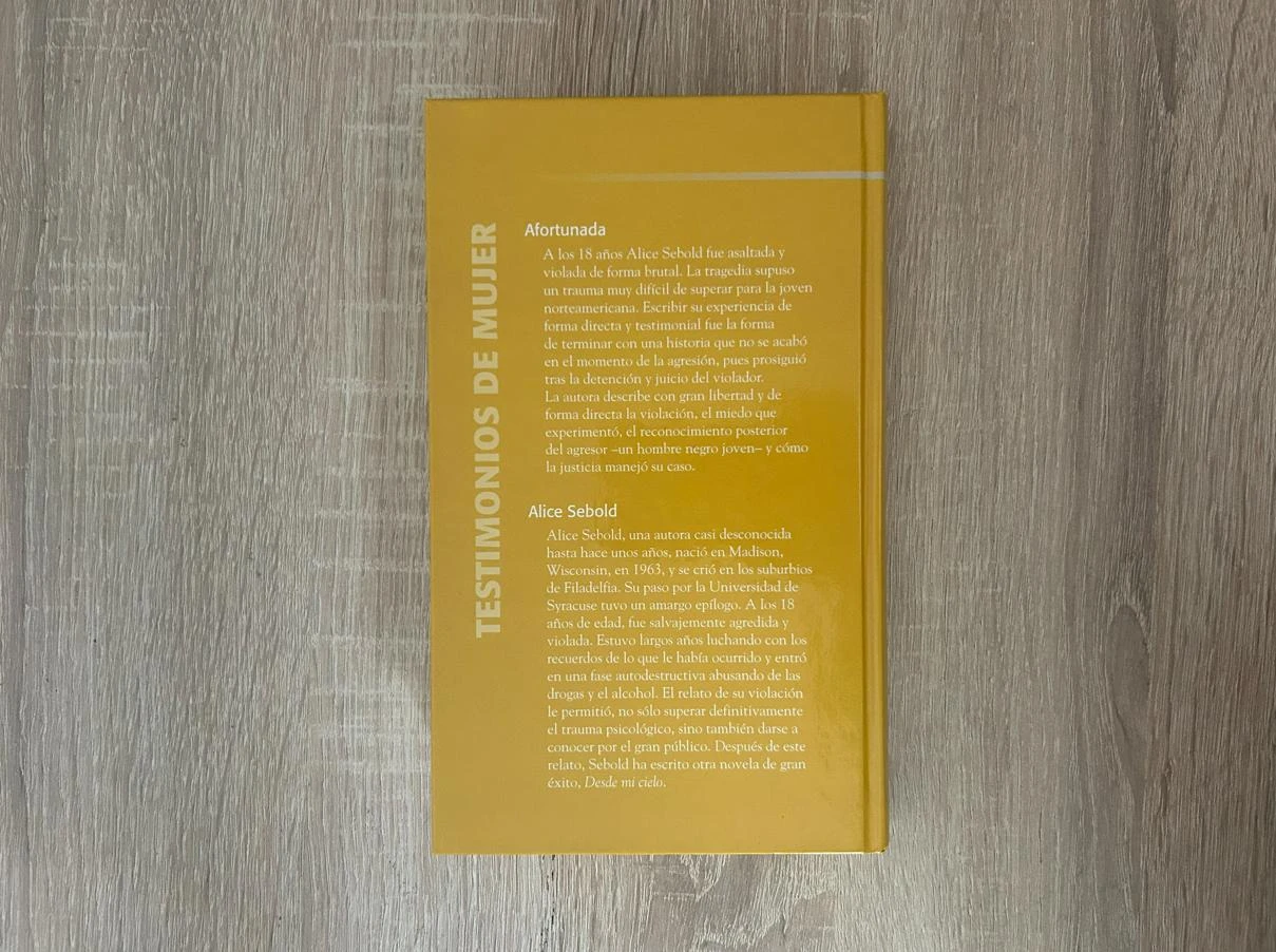 Boek Afortunada - Alice Sebold (Hardcover, 2004) | RBA – photo 2